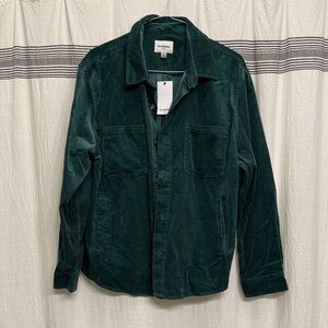 Goodfellow & Co Dark Green Corduroy Shirt Jacket